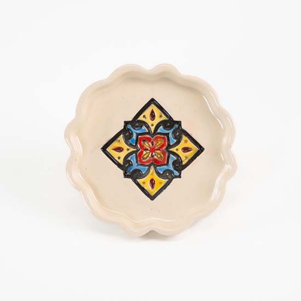 Picture of Colorful Flower Porcelain Plate